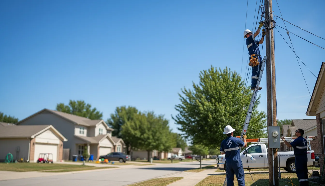 Residential electrician providing installation services in Lenzburg, IL